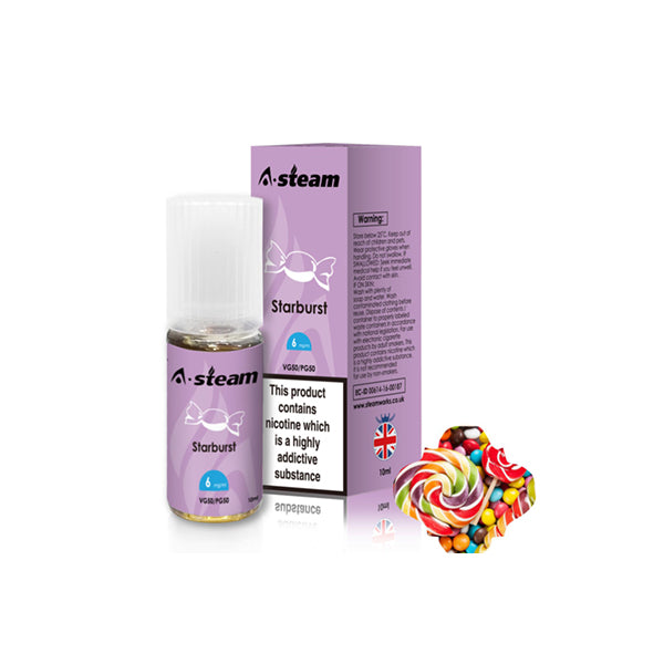 A-Steam Fruit Flavours 3MG 10ML (50VG/50PG)