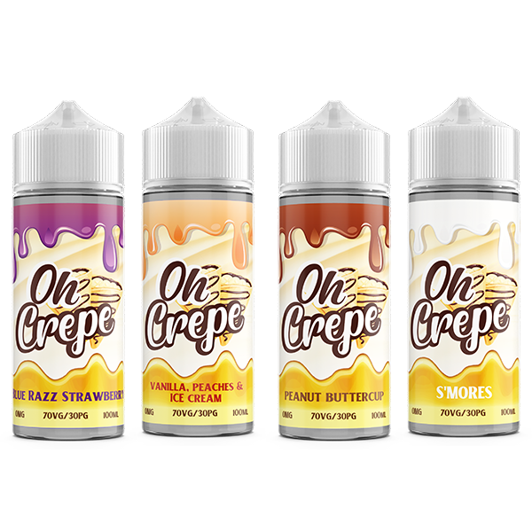 0mg Oh Crepe 100ml Shortfill (70VG/30PG)