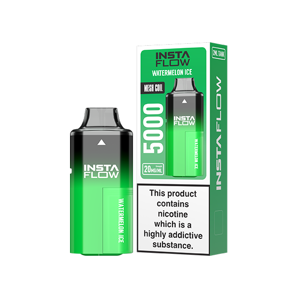 20mg Instaflow 5000 Disposable Rechargeable Vape Kit 5000 Puffs